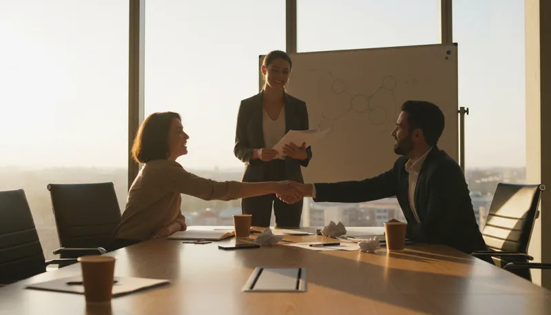 Illustration of resolution: the act of resolving a problem