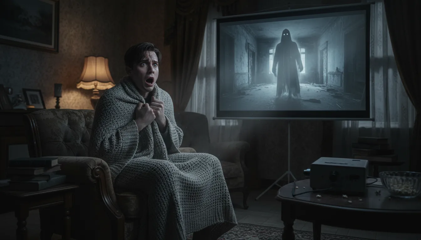 “scare the living daylights out of” kelimesinin çizimi: Intensely frighten someone.