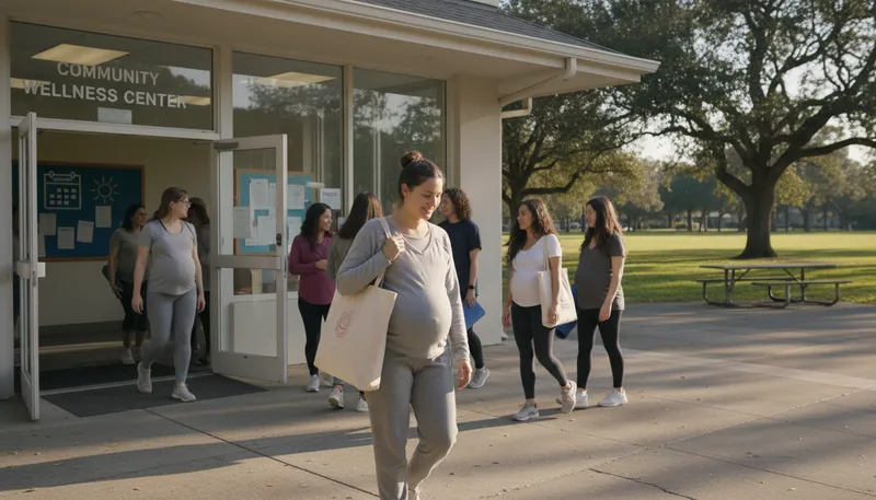 Illustration of prenatal: Relating to the period before birth.