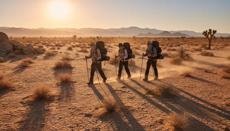 Illustration of mojave: A desert region in California.
