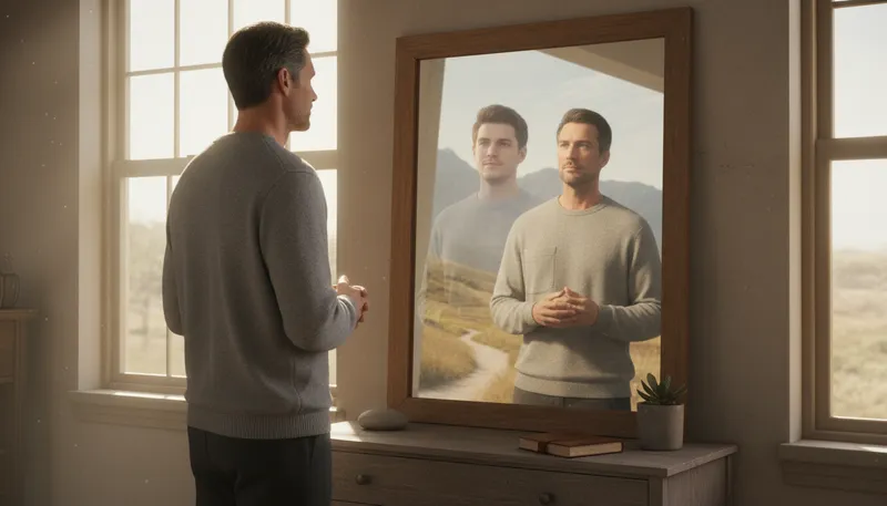 Illustration of oneself: A person's own self.