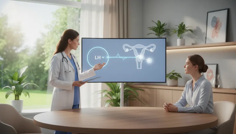 Illustration of lh: A hormone important for reproduction.