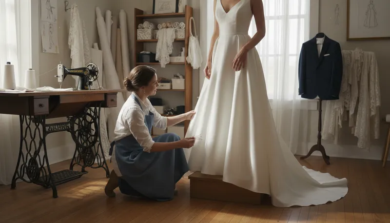 Illustration of fitting: An adjustment or match to size.