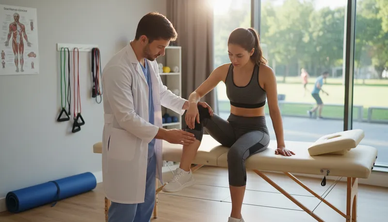 Illustration of physio: Short for physiotherapy or physical therapy.