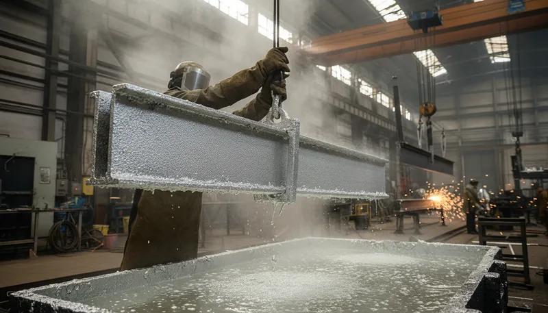 Illustration of galvanize: to coat something with zinc for protection