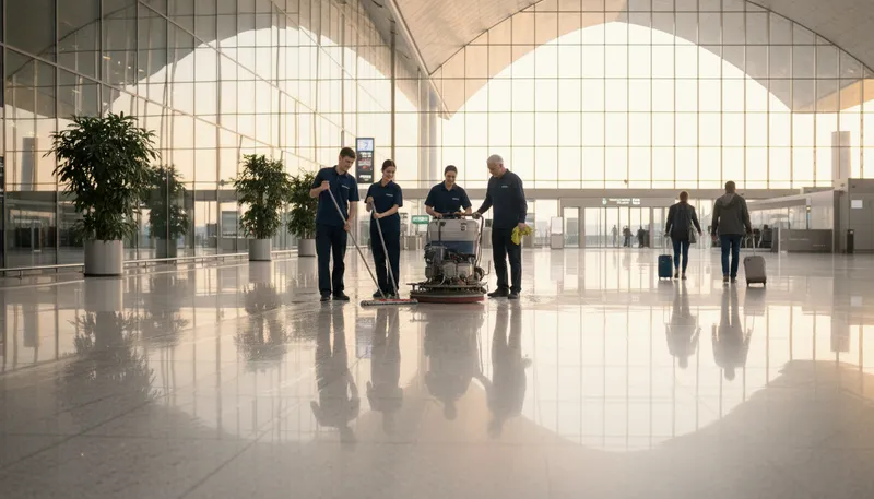 Illustration of sauber: A German word meaning clean or tidy.