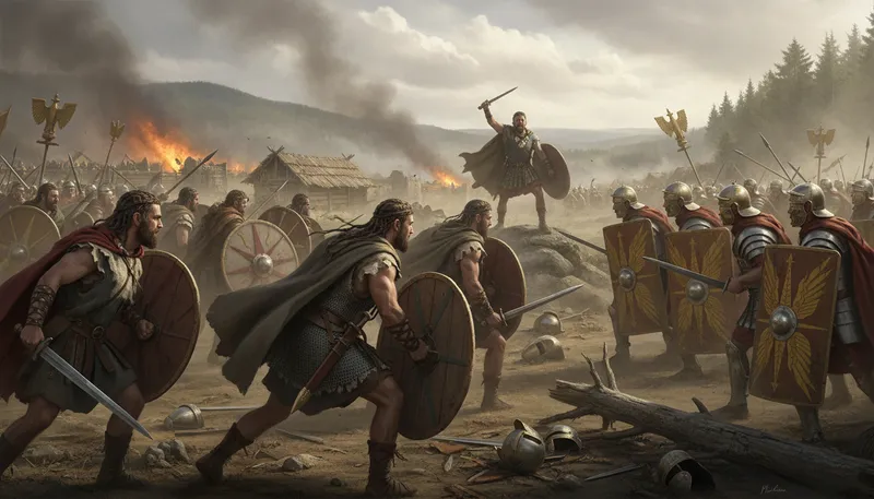 Illustration of gauls: Ancient tribes in what is now France.