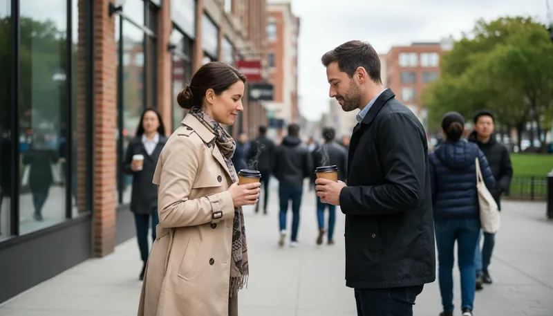 Illustration of nodding acquaintance: Someone you recognize but do not know well.
