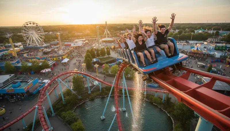 Illustration of thrill: a strong feeling of excitement or pleasure