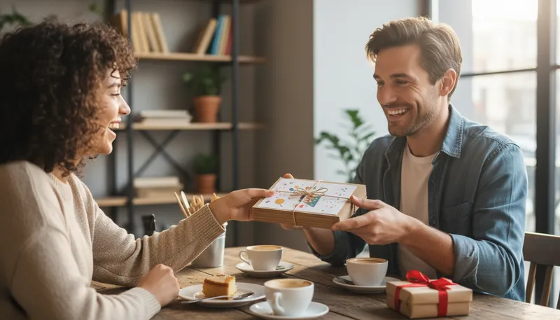 Illustration of card of ten: A gift card worth ten dollars.