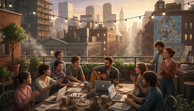 Illustration of hotbed: a place with a lot of activity.