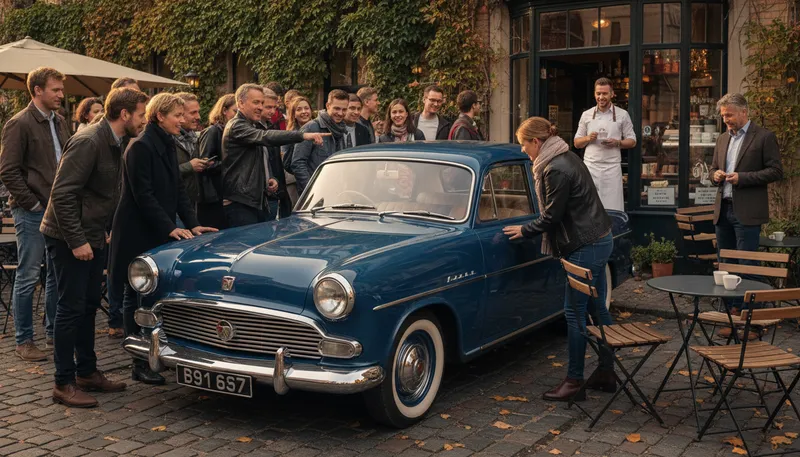 Illustration of vauxhall: A brand of cars; also a place name.