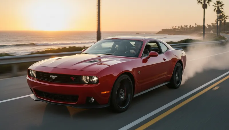 Illustration of mustang: a model of a fast sports car
