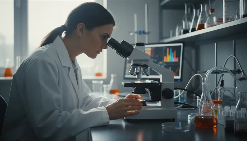 Illustration of under the microscope: carefully examined or scrutinized.