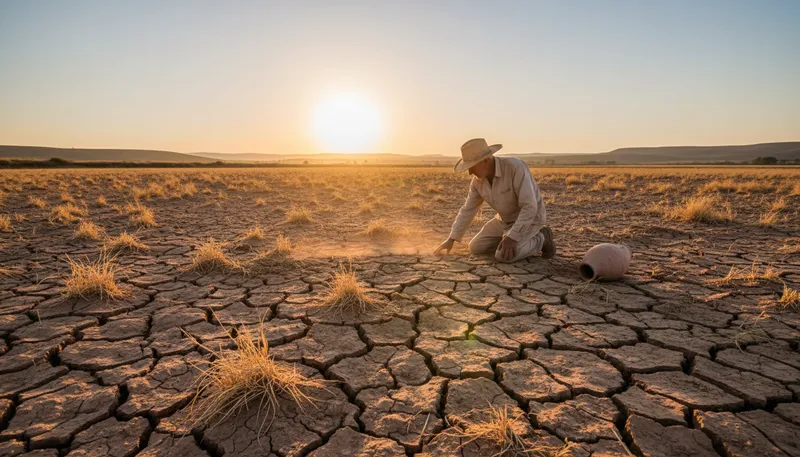 Illustration of parch: to make dry or thirsty