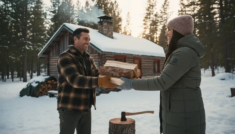 Illustration of give someone wood: To provide someone with a hard object.