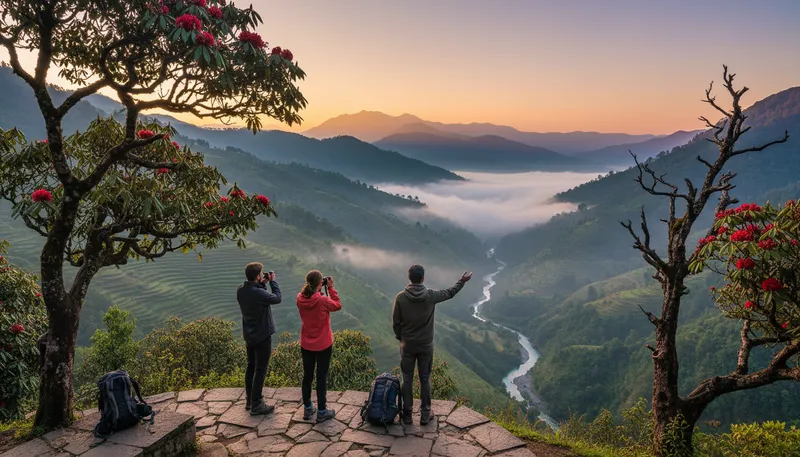 Illustration of uttarakhand: A state in northern India known for its mountains.