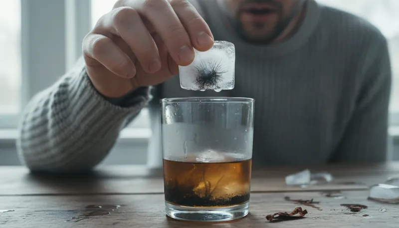 Illustration of tip of the ice cube: A small part of a larger issue.
