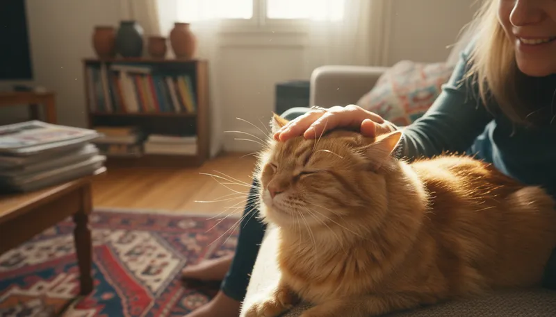 Illustration of caress: A gentle touch showing love or affection.