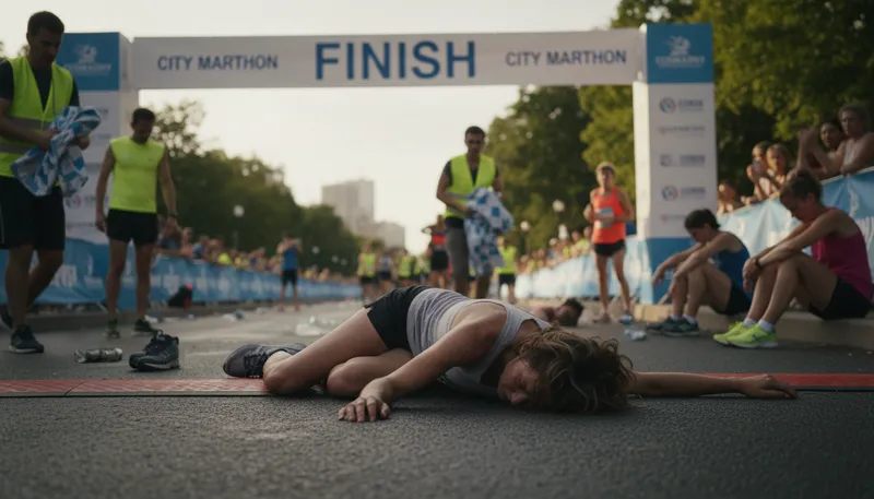Illustration of exhaustion: A state of extreme tiredness.