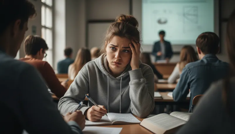 Illustration of anxiety: disorder with excessive worry
