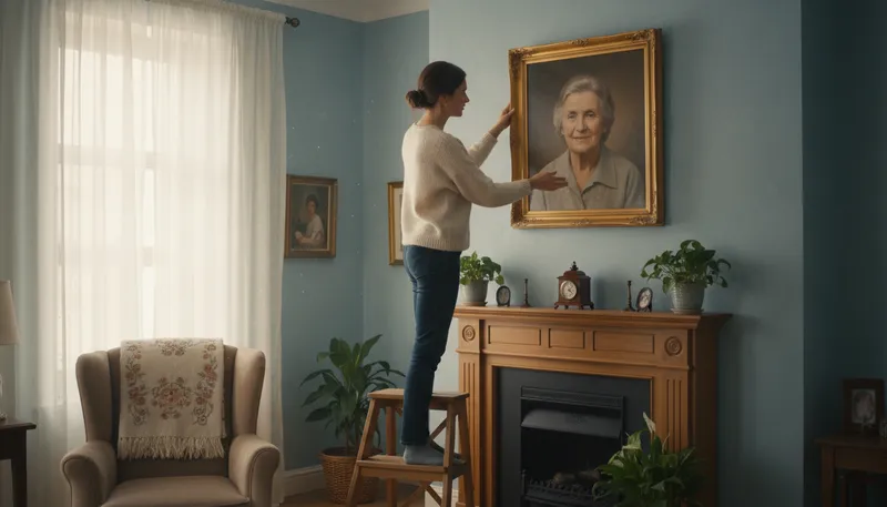 Illustration of portrait: A painting or photo of a person.