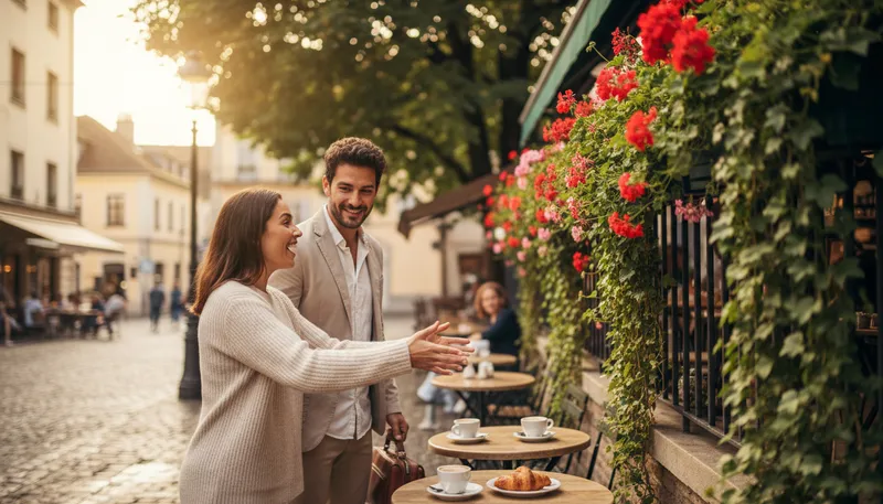 Illustration of allo: A casual greeting or expression of acknowledgment.