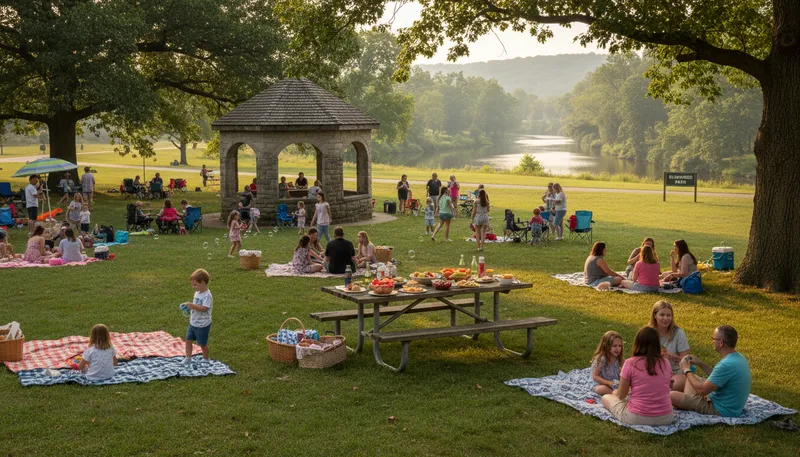 Illustration of glenwood: A name for various places or parks.