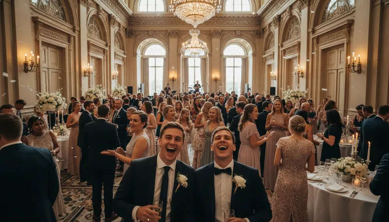Illustration of hall: A large room for gatherings or events.