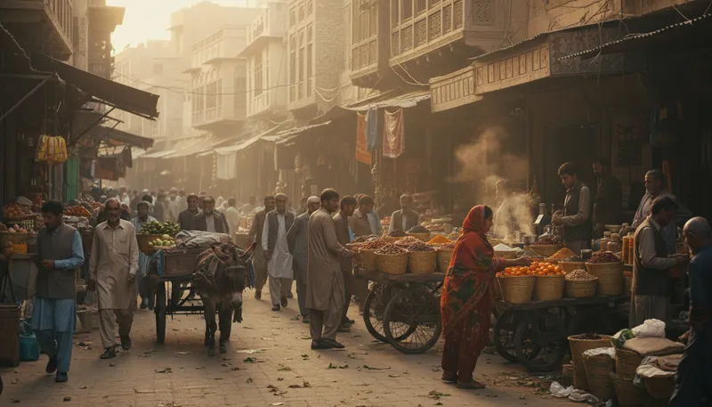 Illustration of peshawar: A city in Pakistan, near the Afghan border.