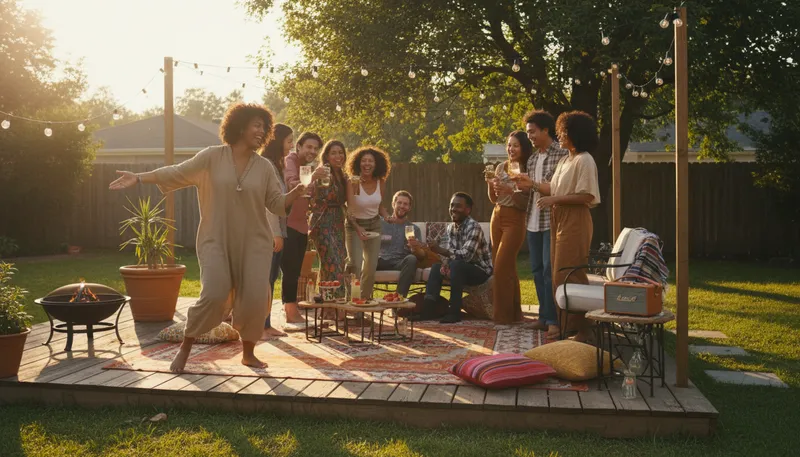 Illustration of kiki: A lively gathering or party.