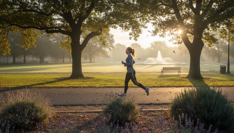 Illustration of jogger: A person who runs for exercise.