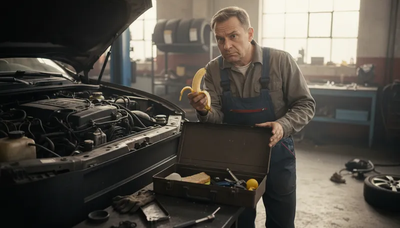 Illustration of a few spanners short of a tool box: someone is a bit confused or silly
