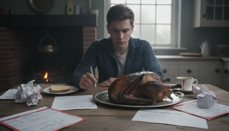 Illustration of cook someone's goose: To ruin someone's plans or chances.