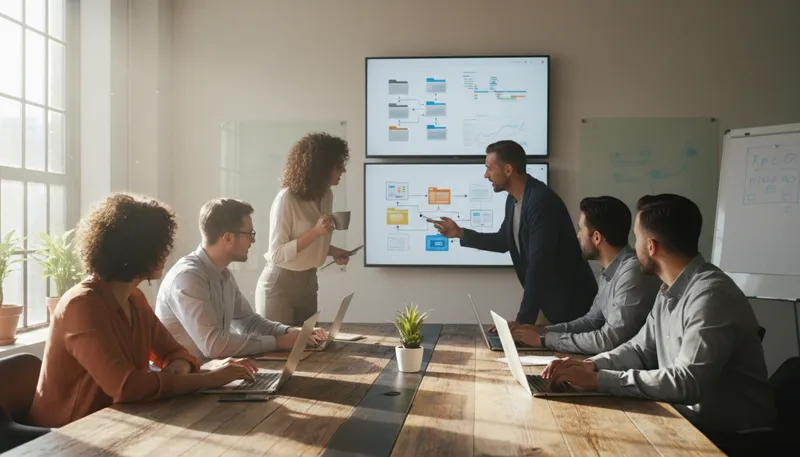 Illustration of sharepoint: a Microsoft platform for collaboration