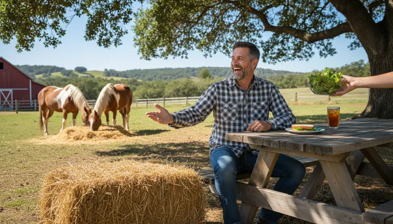 Illustration of hay is for horses: A phrase meaning something is inappropriate.