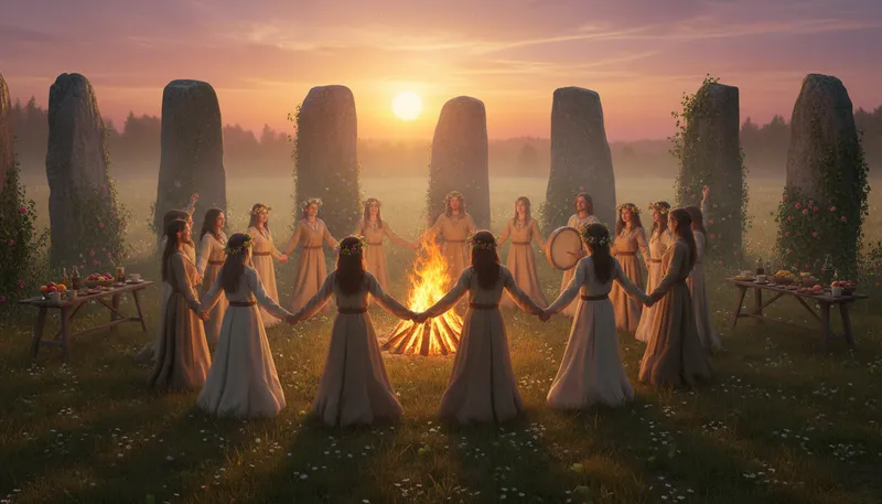 Illustration of wic: A religious group focused on nature worship.