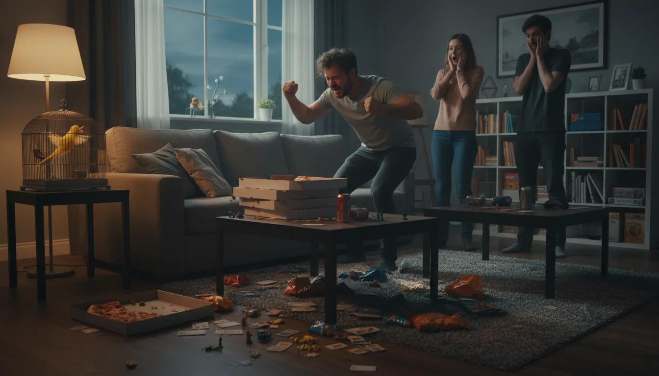 Illustration von canary fit: a sudden outburst of extreme anger