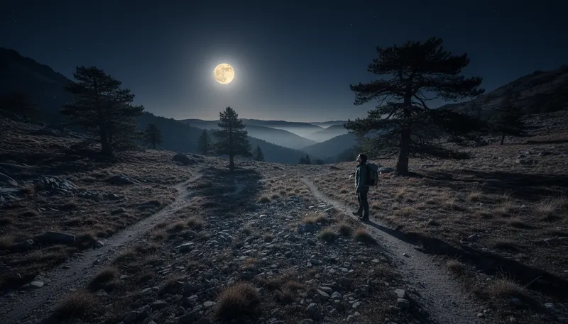 Illustration of moon: Earth's natural satellite that shines at night.