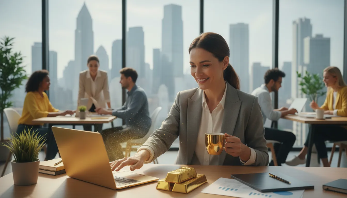 everything one touches turns to gold 的插图：everything succeeds effortlessly for someone