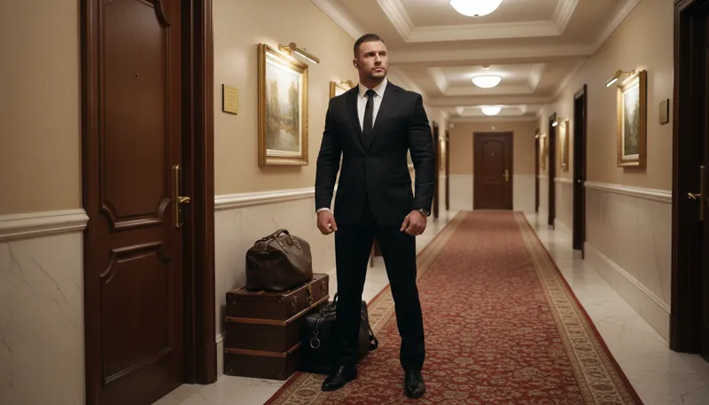 Illustration of bodyguard: A person hired to protect someone.