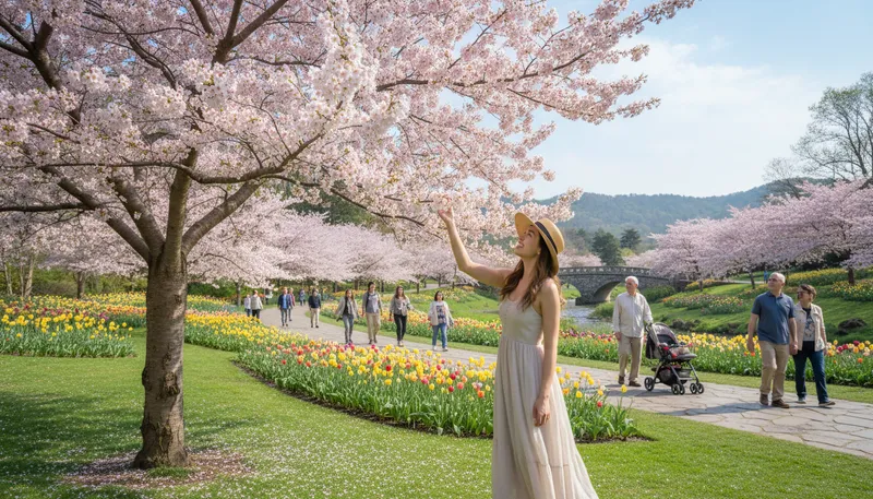 Illustration of spring has sprung: spring season has arrived