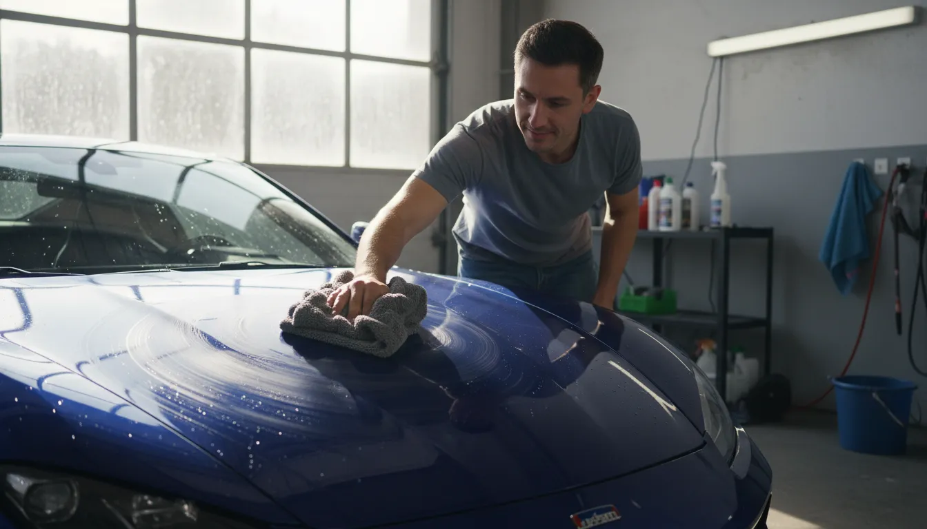 “buff” kelimesinin çizimi: to polish or shine something