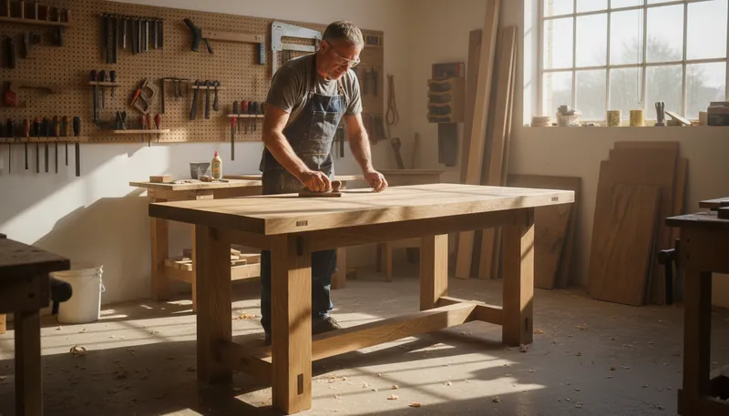 Illustration of carpentry: The craft of making wooden structures.