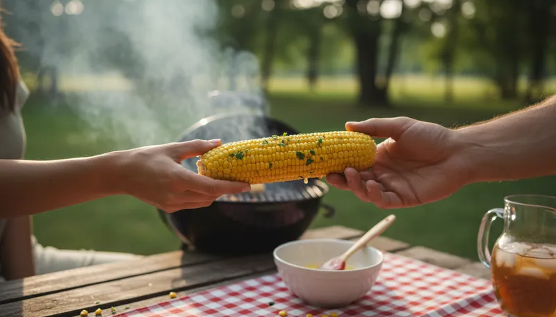 Illustration of cob: A rounded mass, often of corn.