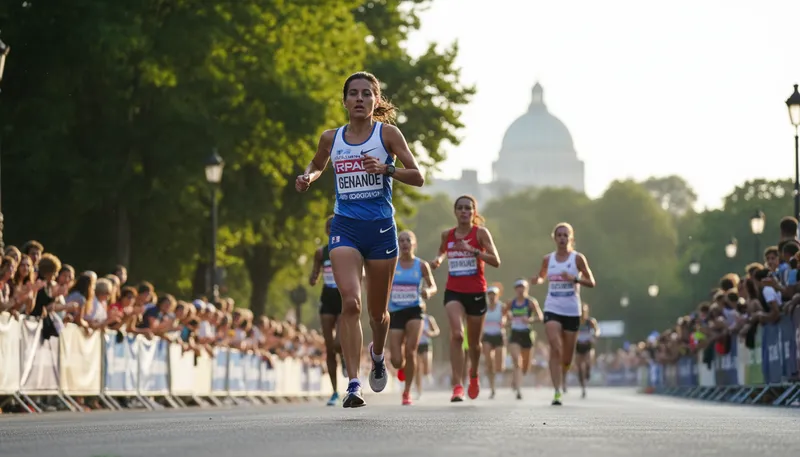 Illustration of contender: a competitor in a contest or challenge.