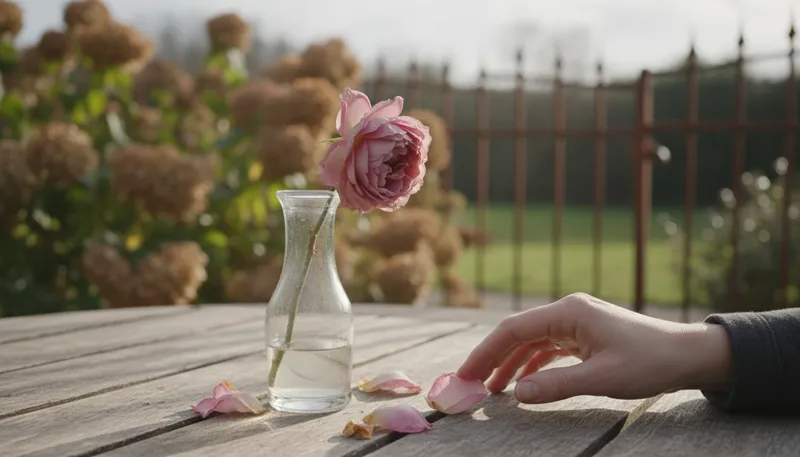 Illustration of blush is off the rose: romantic interest has diminished