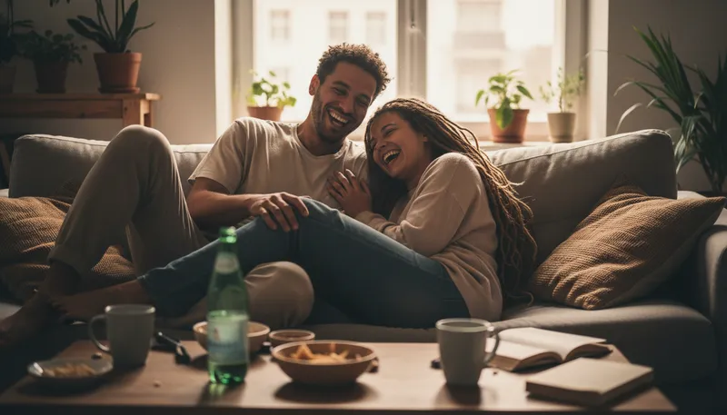 Illustration of friend with benefits: someone who is both a friend and sexual partner.
