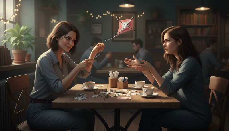 Illustration of play games: To behave in a deceptive or manipulative way.