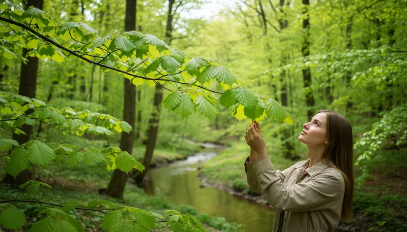 Illustration of chlorophyll: green pigment in plants that helps photosynthesis